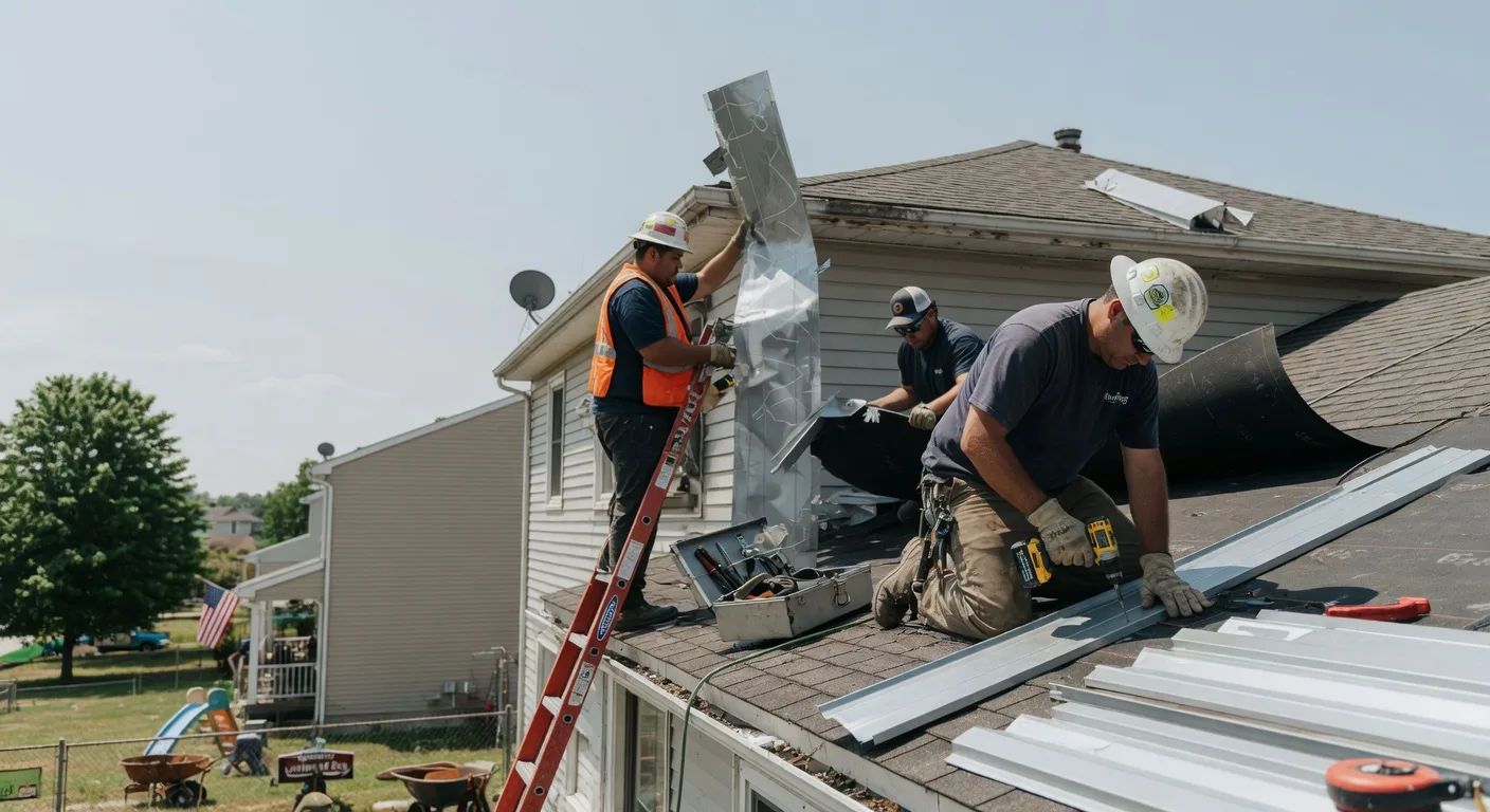 Storm Damage Metal Roof Repair in Shokan, NY